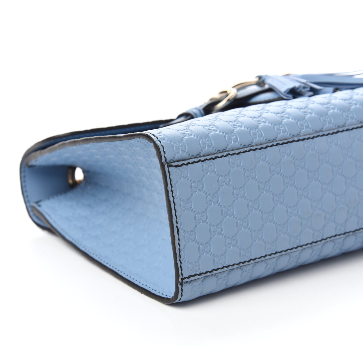 Microguccissima Medium Emily Chain Shoulder Bag Mineral Blue