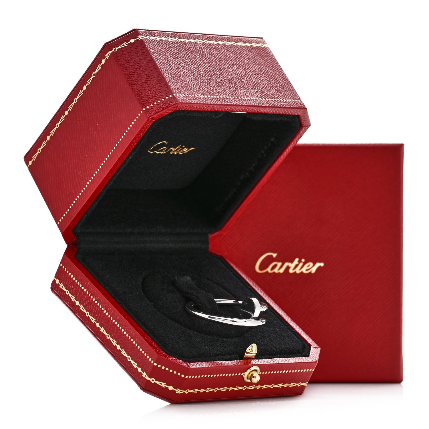 Cartier 18K White Gold Juste Un Clou Ring 71 13.25 6 of 6