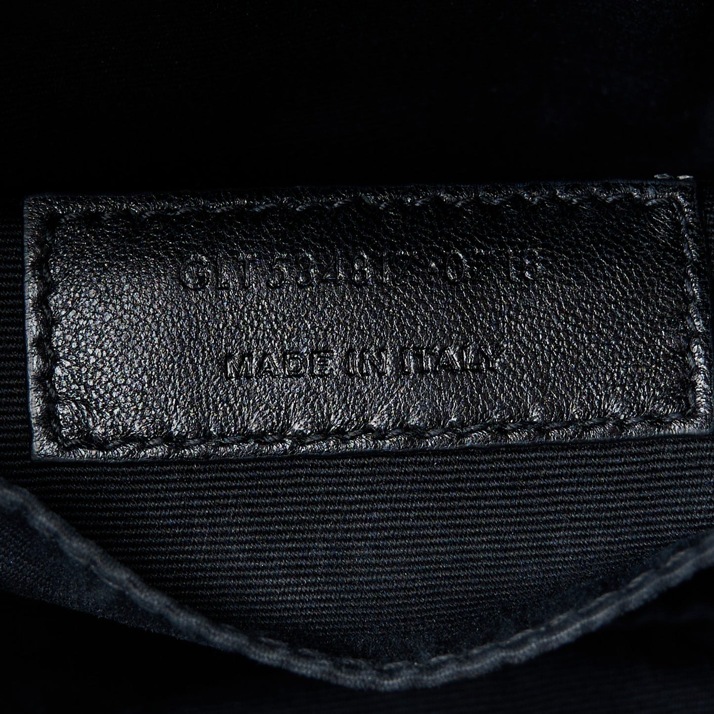 Calfskin Matelasse Monogram Lou Belt Bag Black