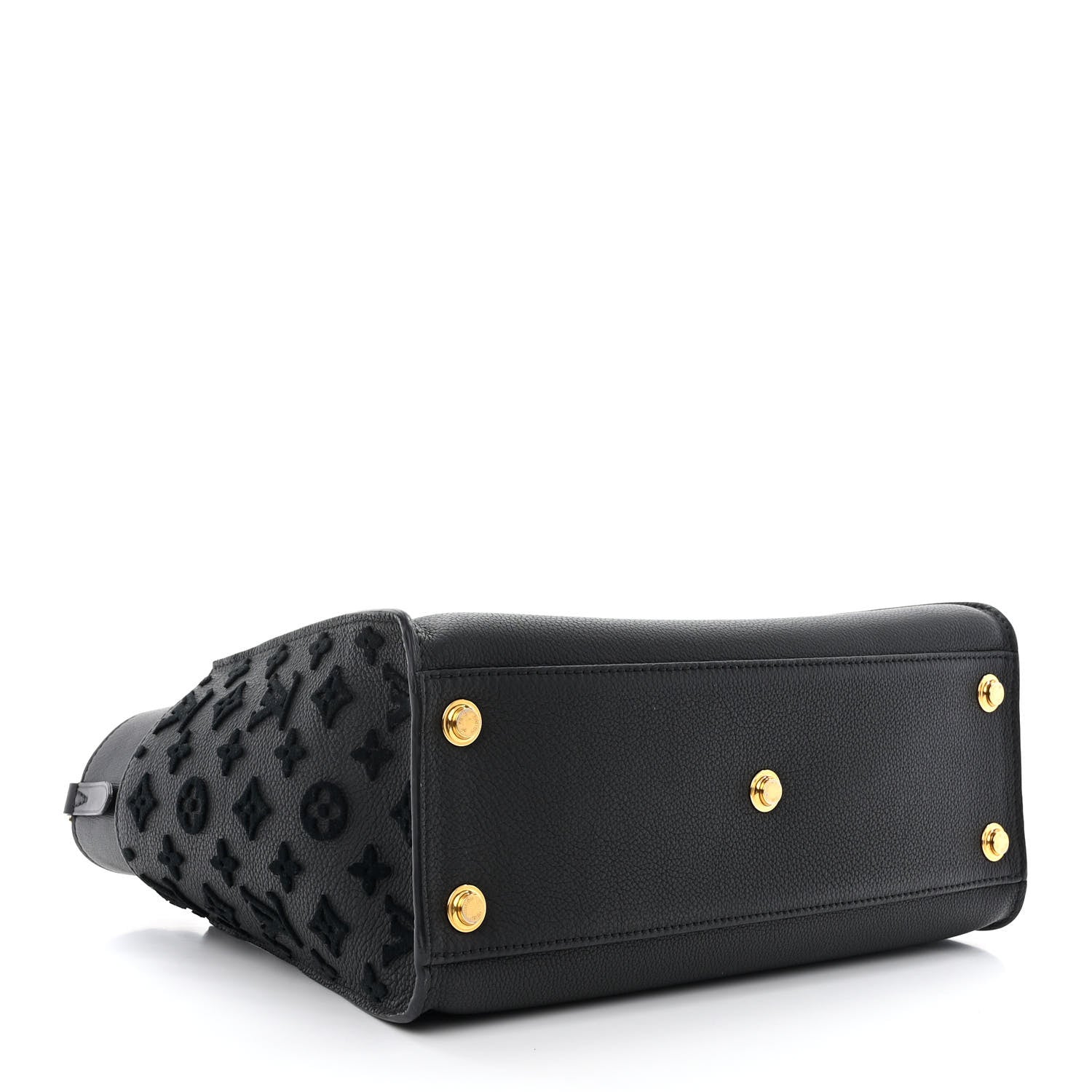 Louis Vuitton Calfskin Monogram Tufting On My Side Black 3 of 9