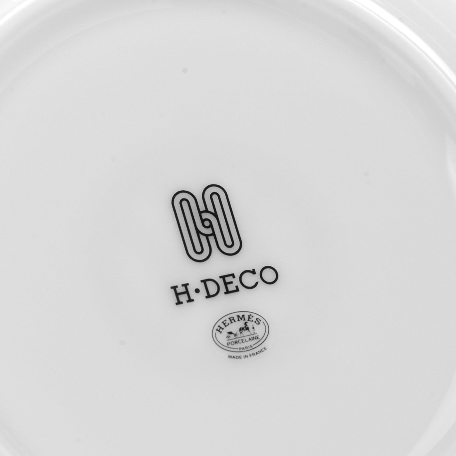 Hermes Porcelain H Deco Soup Bowl Set of 2 Black White 4 of 6