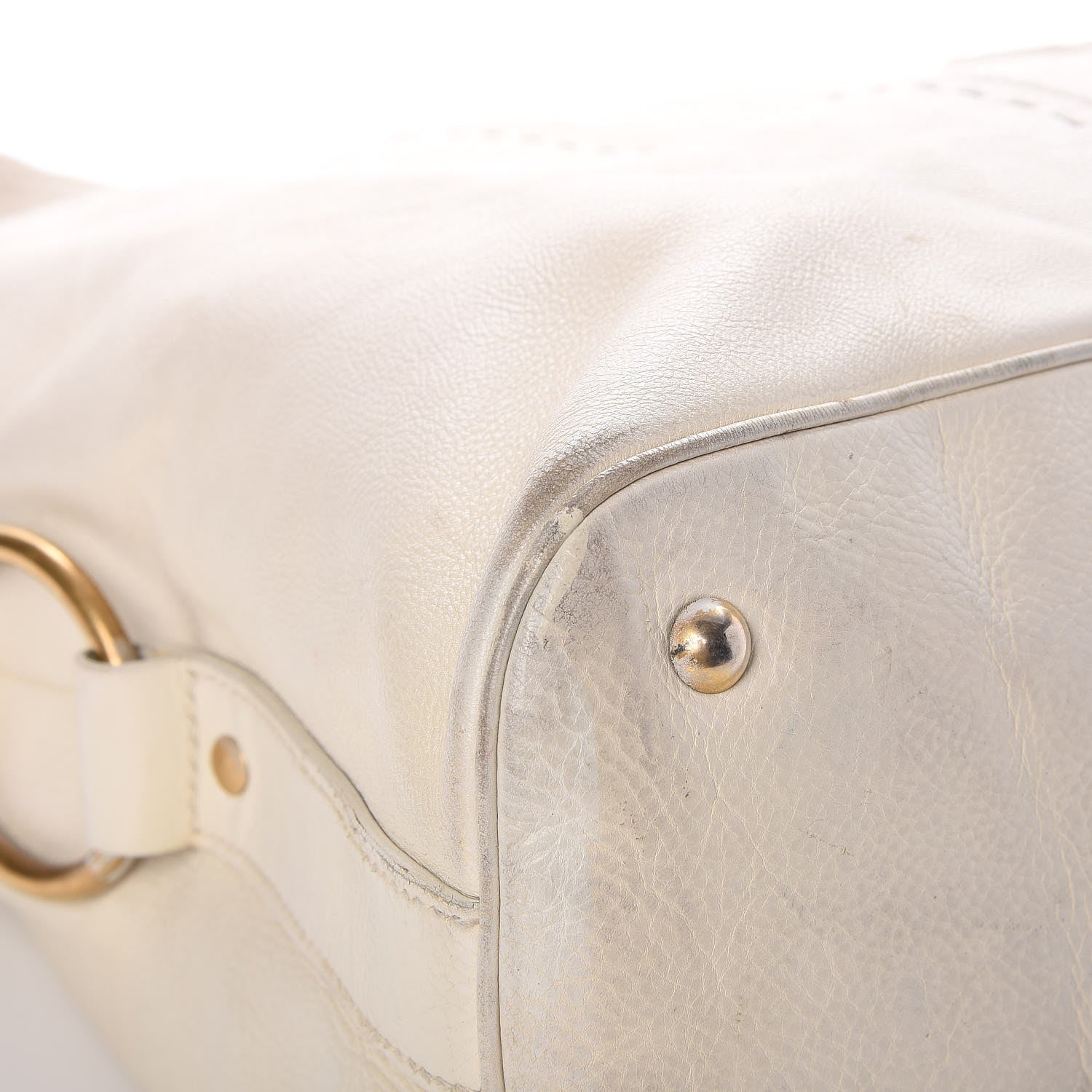 Saint Laurent Calfskin Oversized Muse White 11 of 12