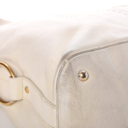 Saint Laurent Calfskin Oversized Muse White 11 of 12