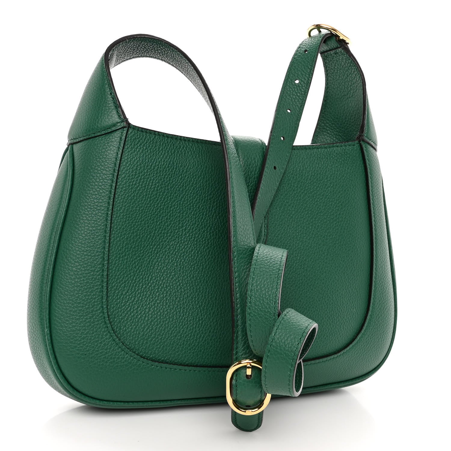 Gucci Grand Prix Calfskin Small Jackie 1961 Hobo Emerald 3 of 11