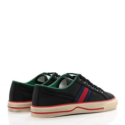 Gucci Canvas Web Womens 1977 Tennis Sneakers 37.5 Black 4 of 11