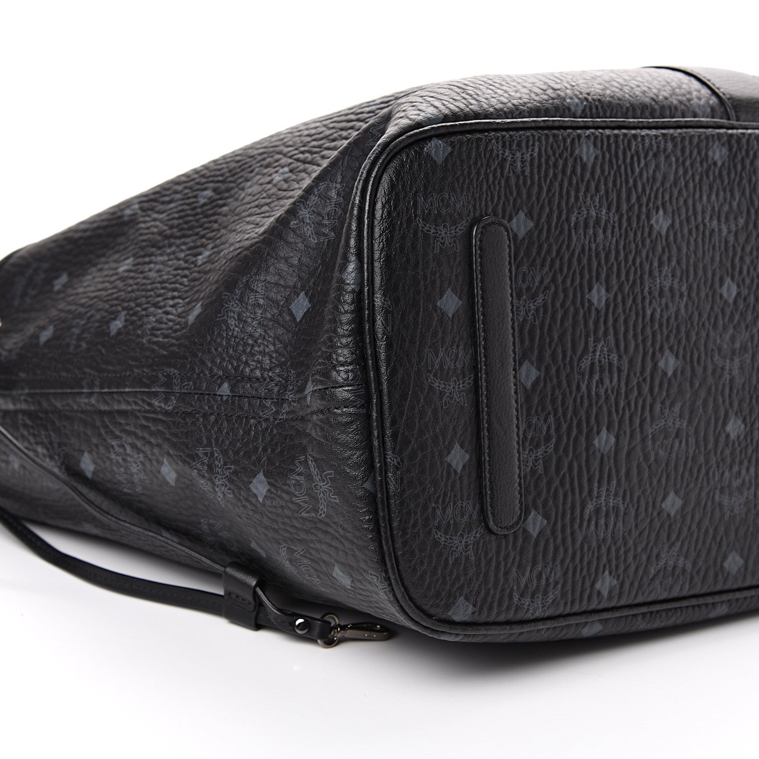 MCM Visetos Large Liz Reversible Shopper Tote Black 11 of 14