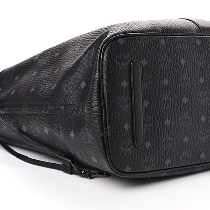 MCM Visetos Large Liz Reversible Shopper Tote Black 11 of 14