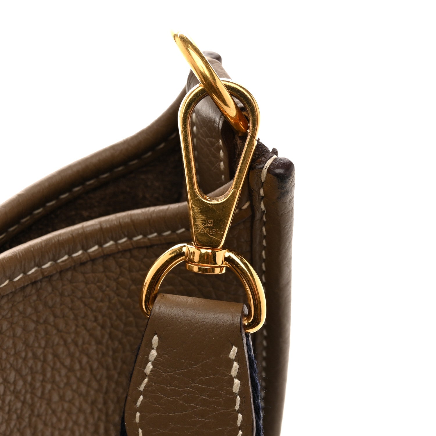 Hermes Taurillon Clemence Amazone Evelyne TPM Etoupe Bleu Indigo 11 of 13