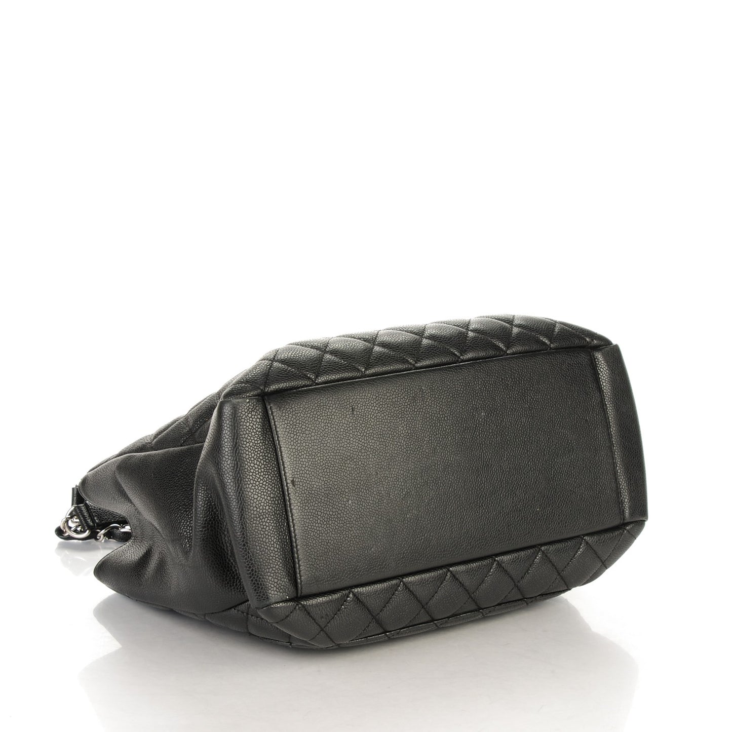 Caviar Quilted Grand Shopping Tote GST Black