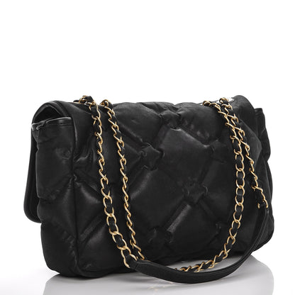 Chanel Calfskin Quilted Large Chesterfield Flap Black 4 of 9