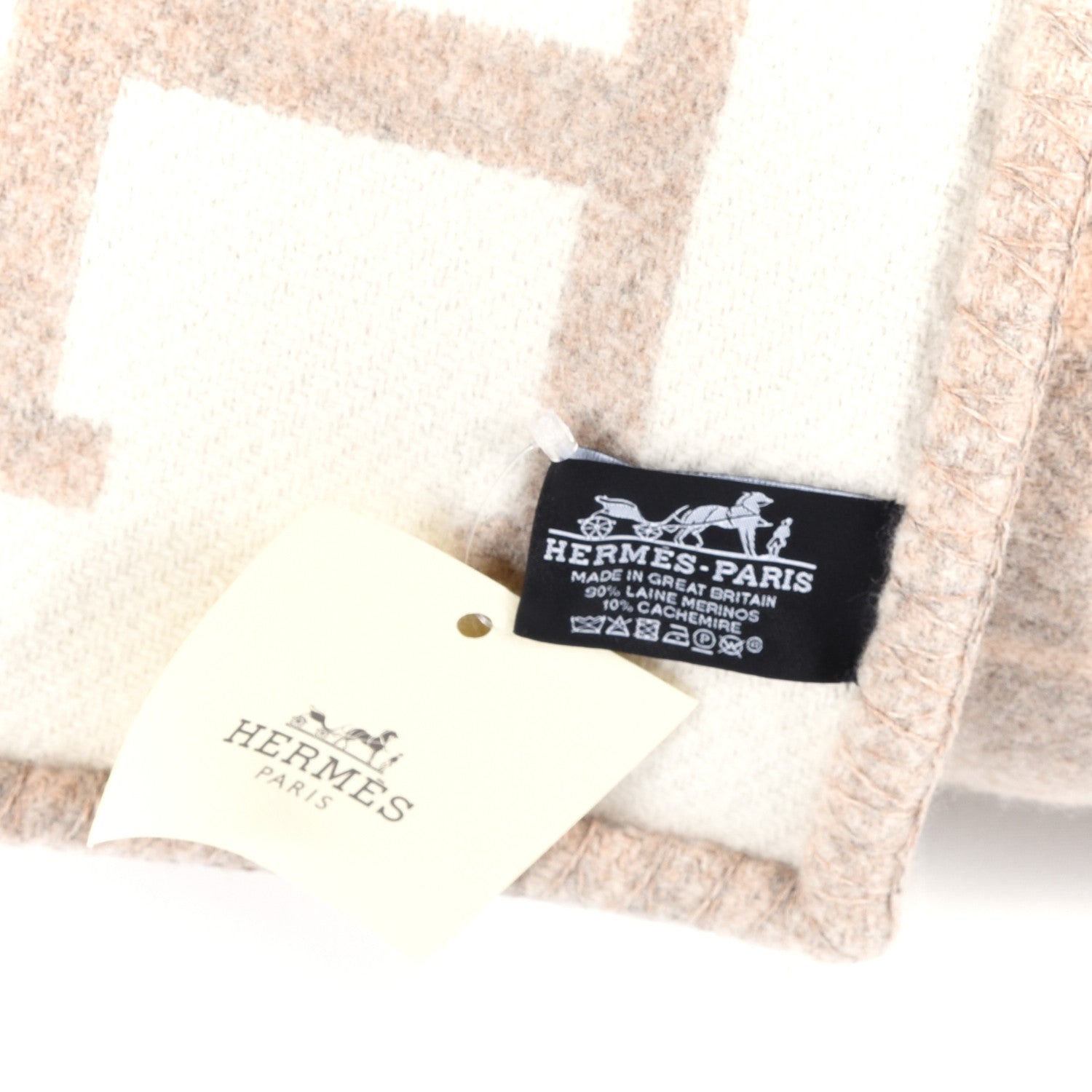 Hermes Wool Cashmere Avalon III Blanket Coco Camomille 3 of 3