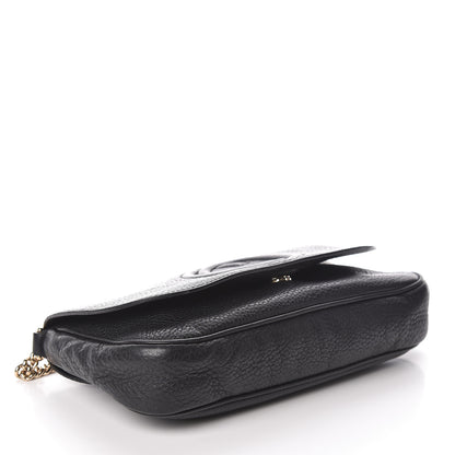 Gucci Pebbled Calfskin Medium Soho Flap Crossbody Black 4 of 11