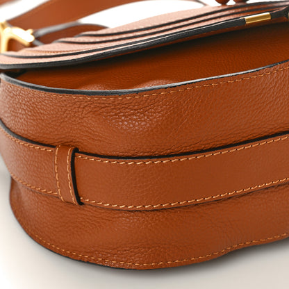 Chloe Calfskin Medium Marcie Round Crossbody Bag Tan 9 of 10
