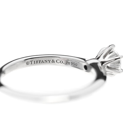 Tiffany Platinum Diamond .56ct Solitaire Engagement Ring 53 6.5 5 of 6