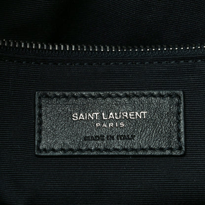 Saint Laurent Crinkled Calfskin Matelasse Monogram Medium Niki Chain Satchel Burgundy 6 of 10