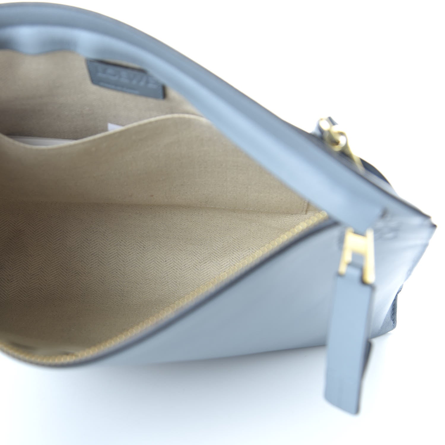 Loewe Calfskin T Pouch Bag Stone Blue 5 of 9