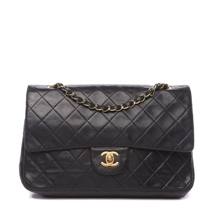Chanel Lambskin Quilted Medium Double Flap Black 1 of 13