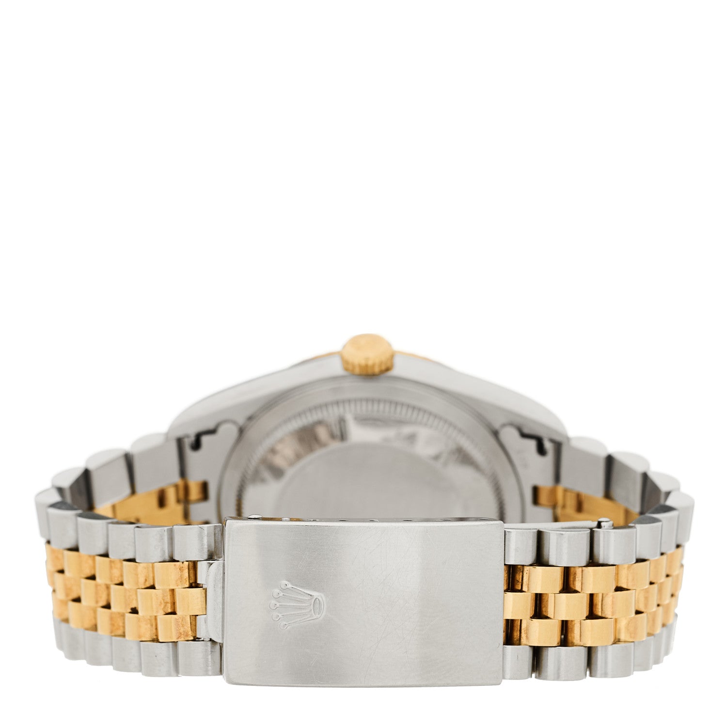 Rolex Stainless Steel 18K Yellow Gold Diamond 36mm Oyster Perpetual Datejust Watch White Roman 16233 3 of 4