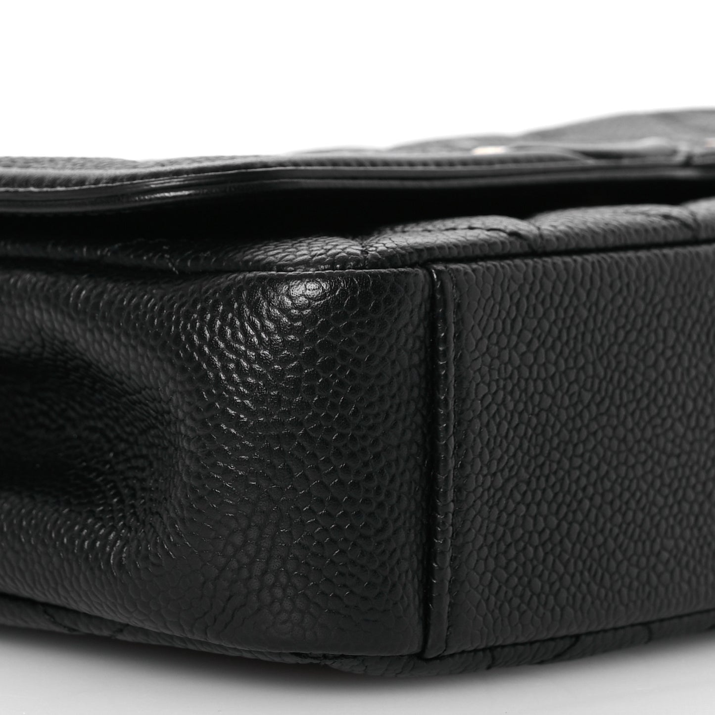 Caviar Quilted Small CC Filigree Flap Black