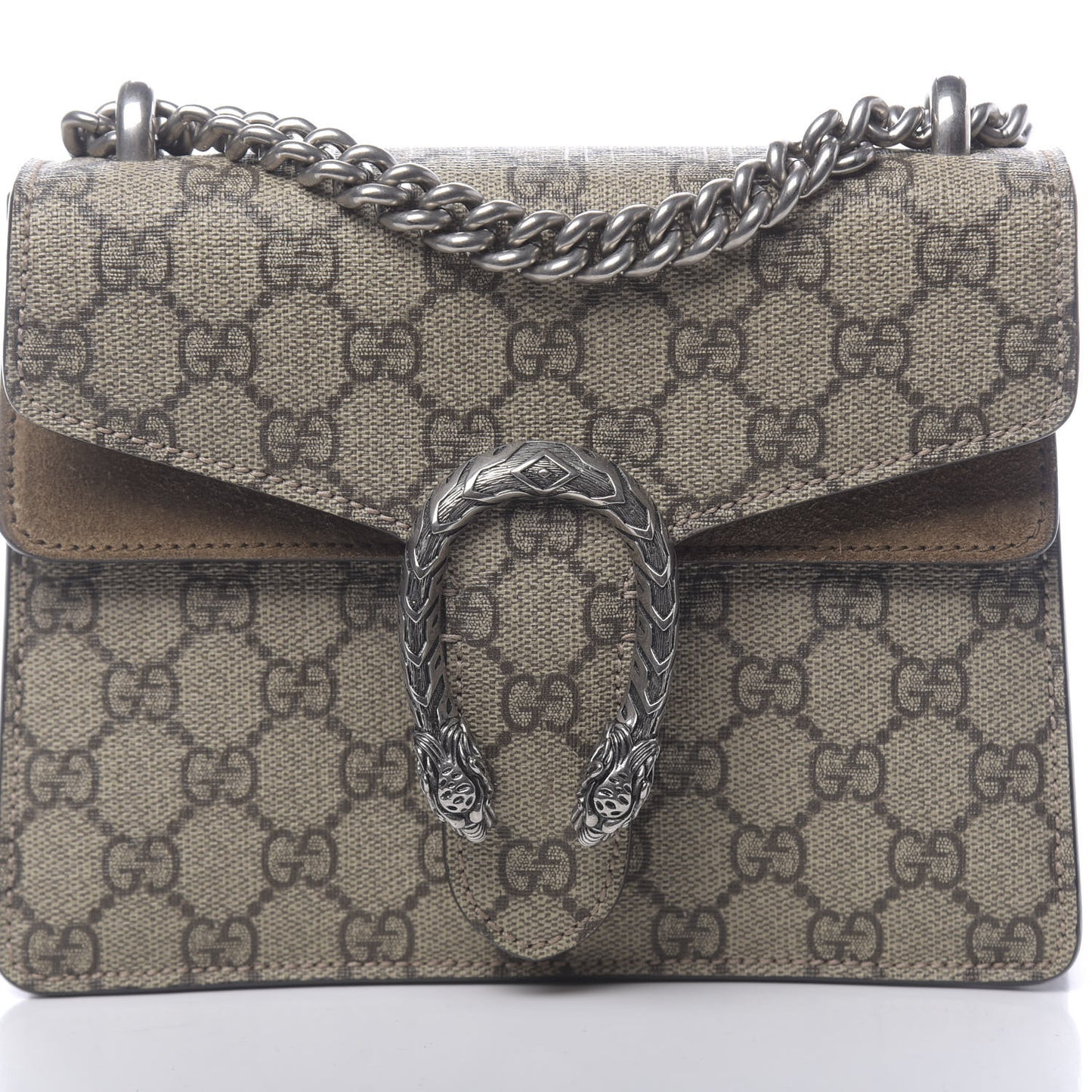 GG Supreme Monogram Mini Dionysus Shoulder Bag Taupe