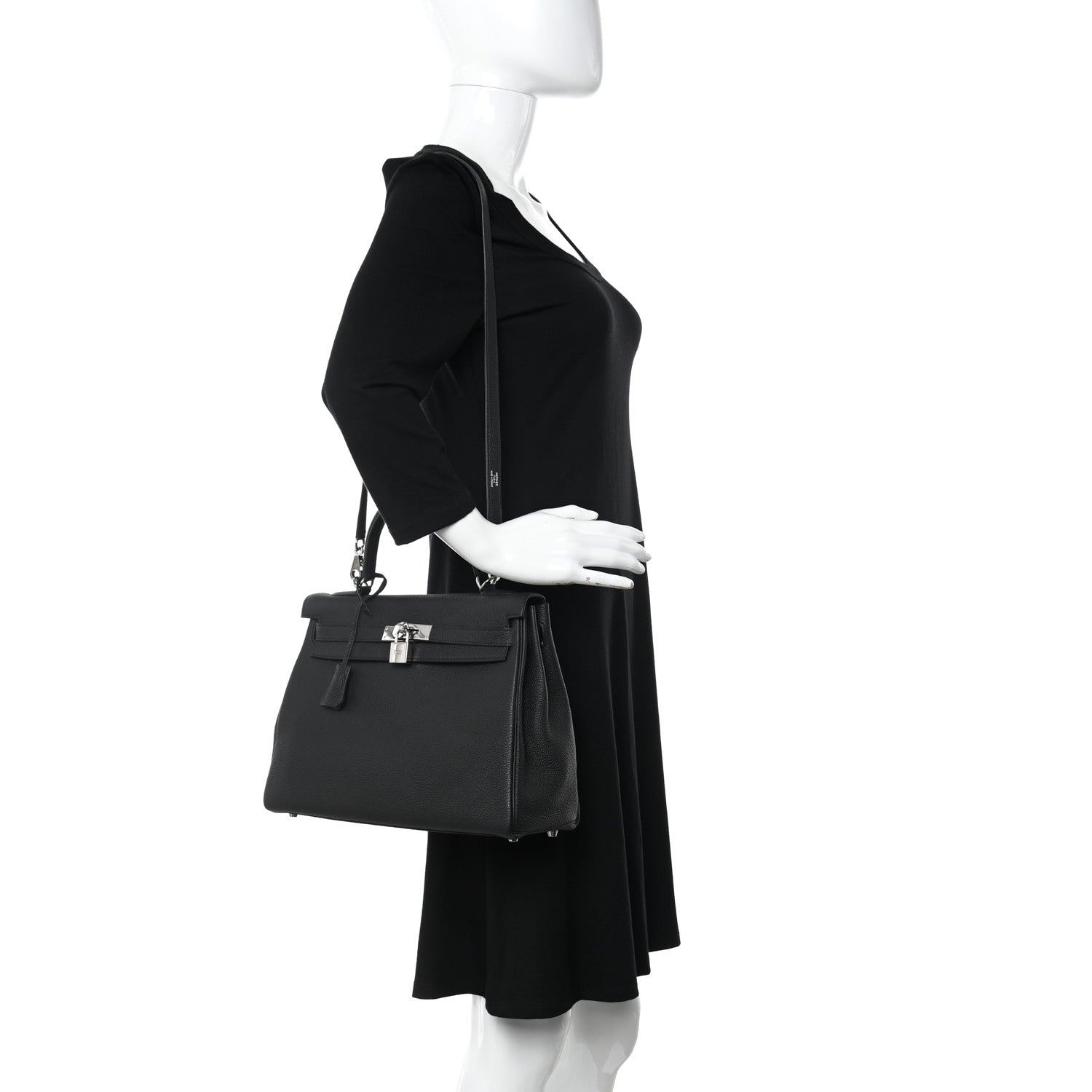 Hermes Togo Kelly Retourne 32 Black 2 of 11