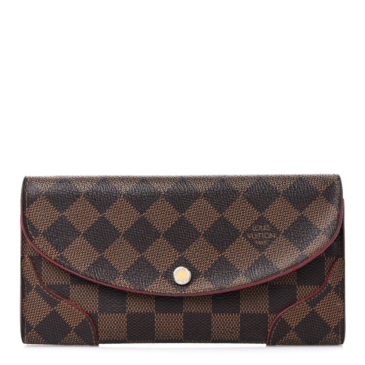 Damier Ebene Caissa Wallet Cherry