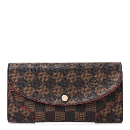 Louis Vuitton Damier Ebene Caissa Wallet Cherry 1 of 15