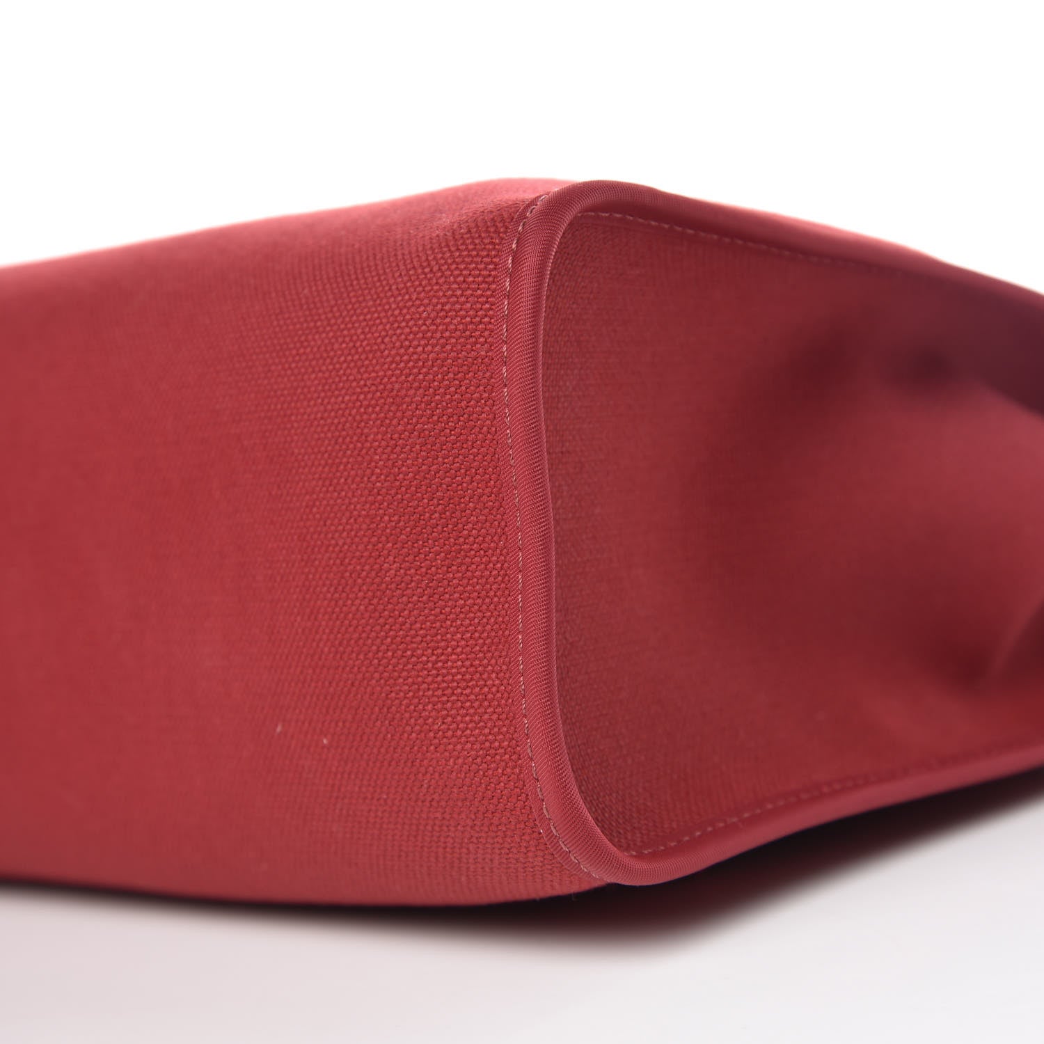 Hermes Vache Hunter Toile Herbag Zip 31 PM Rouge Grenat Rouge H 11 of 12