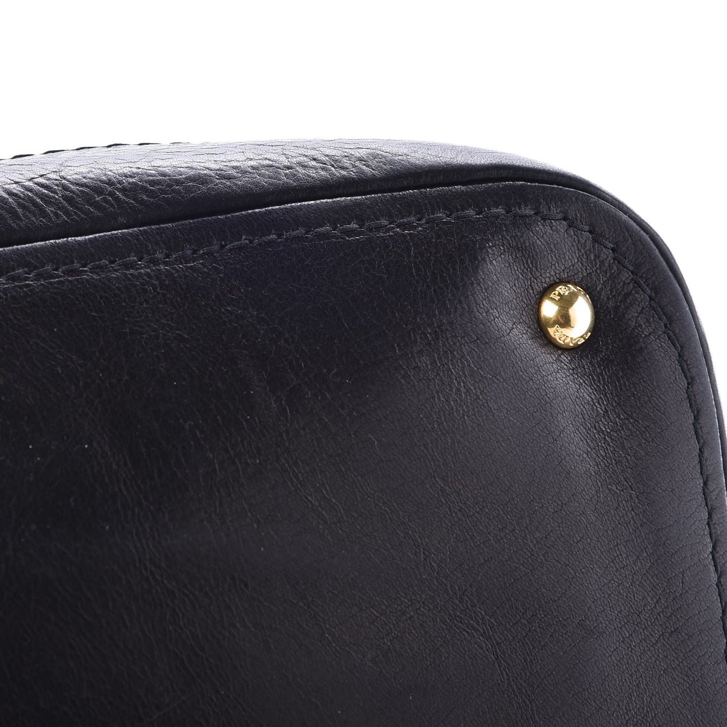 Cervo Deerskin Dome Satchel Black