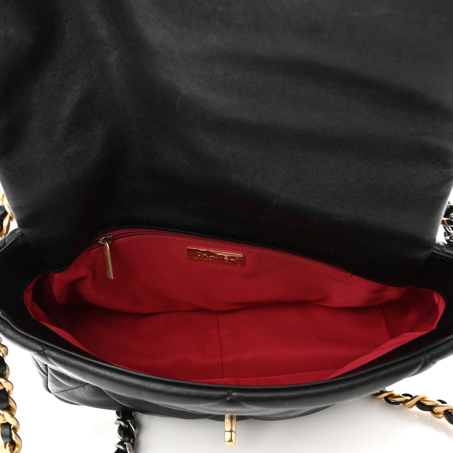 Chanel Lambskin Quilted Large Chanel 19 Flap Black 5 of 10