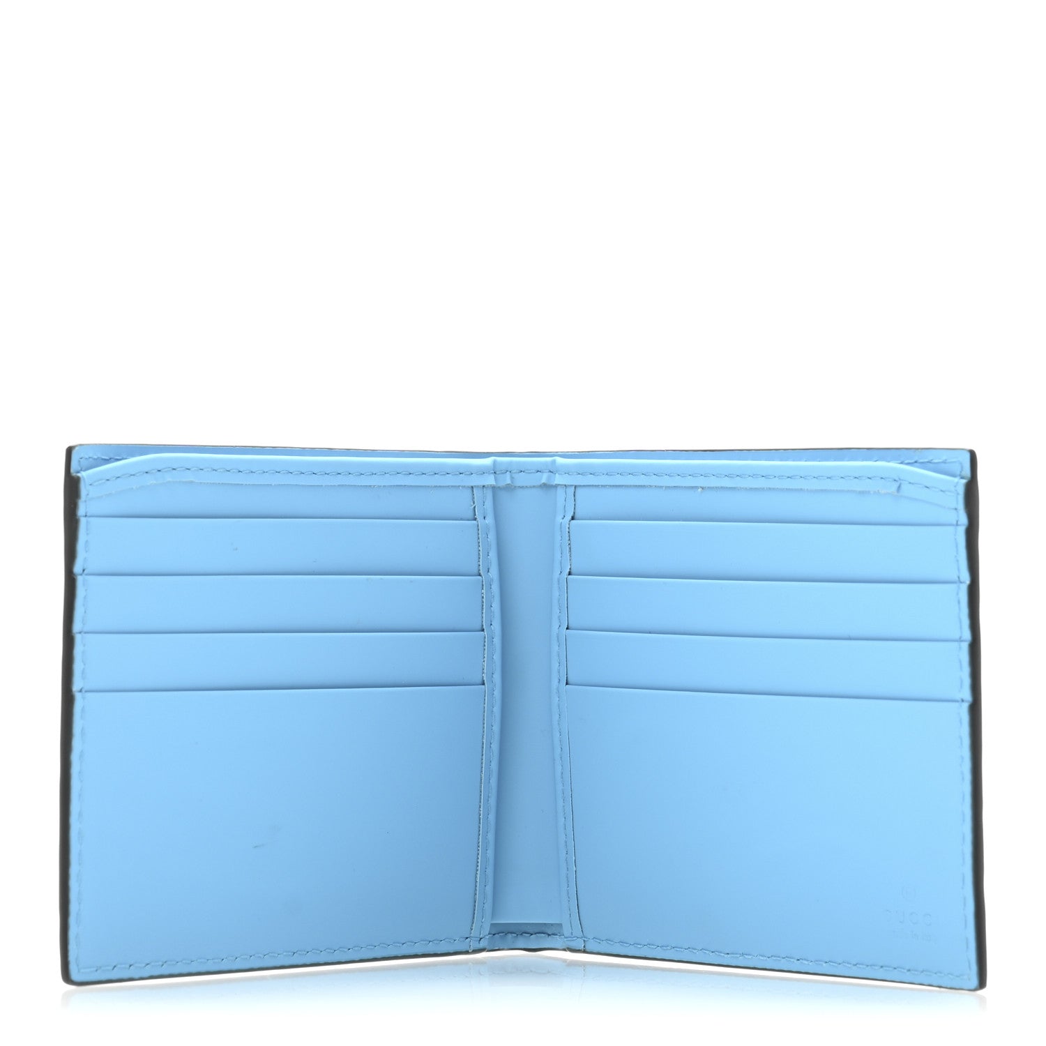 Gucci Rubber Effect GG Embossed Bi-Fold Wallet Bright Splash 5 of 8