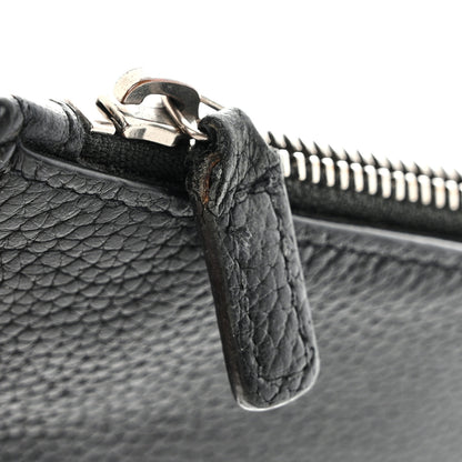 Saint Laurent Grained Calfskin 5 Fragments Zip Pouch Card Holder Black 10 of 10