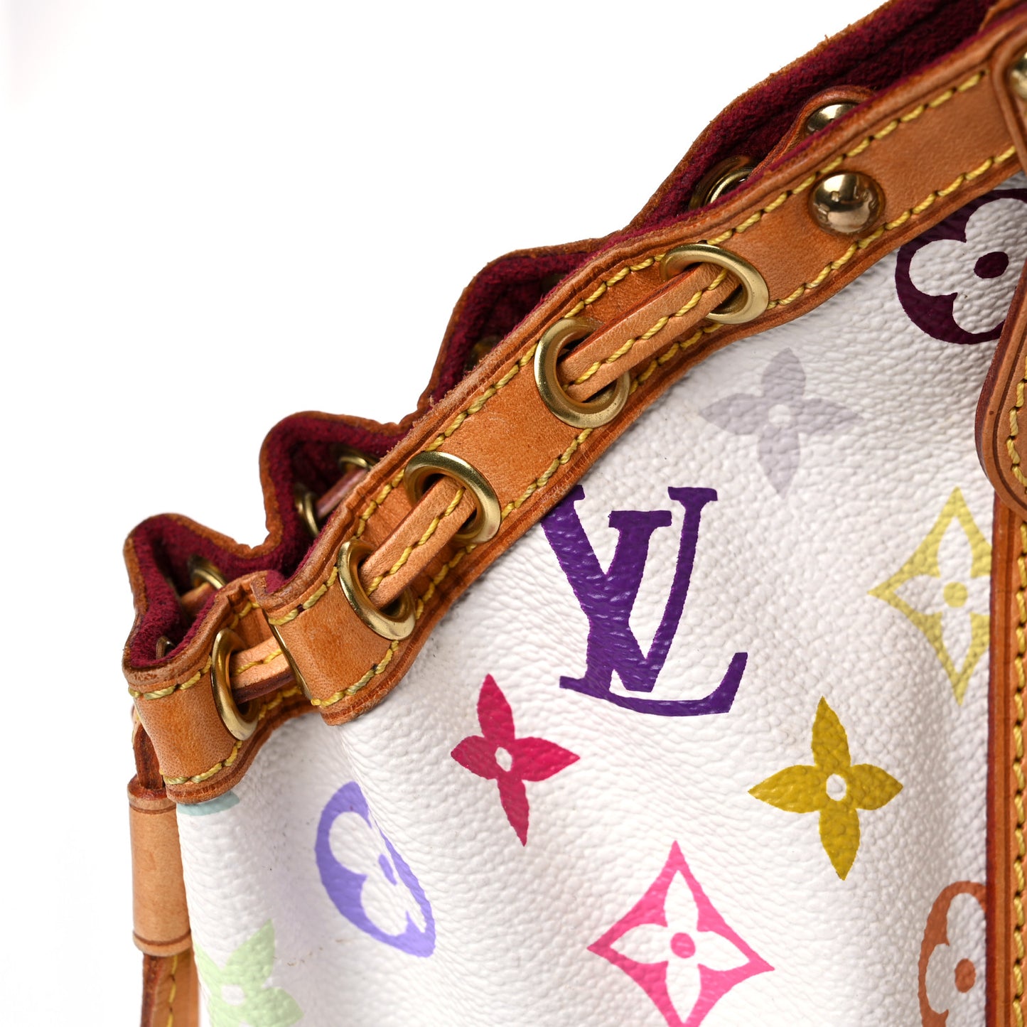 Monogram Multicolor Theda GM White