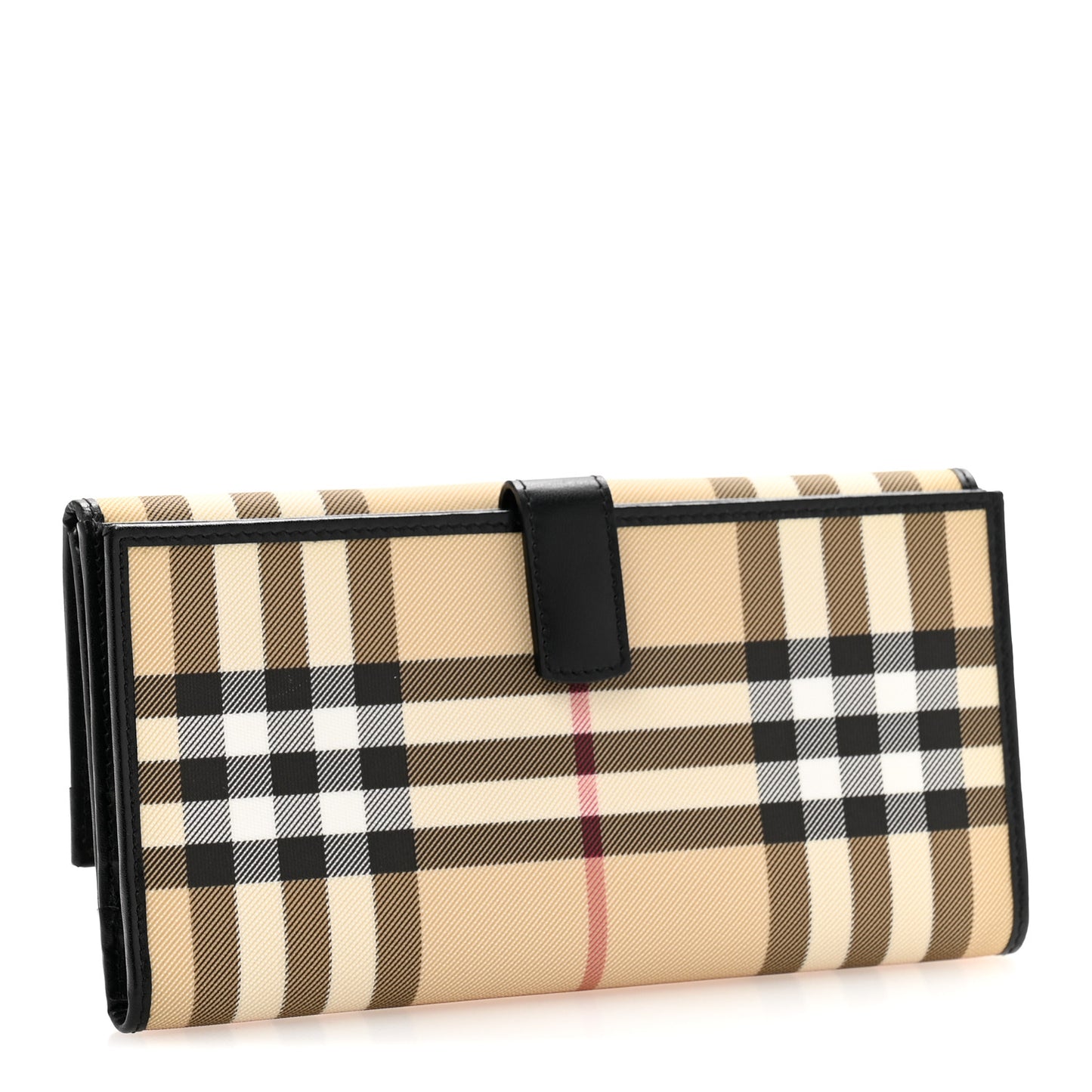 Nova Check Continental Wallet Black