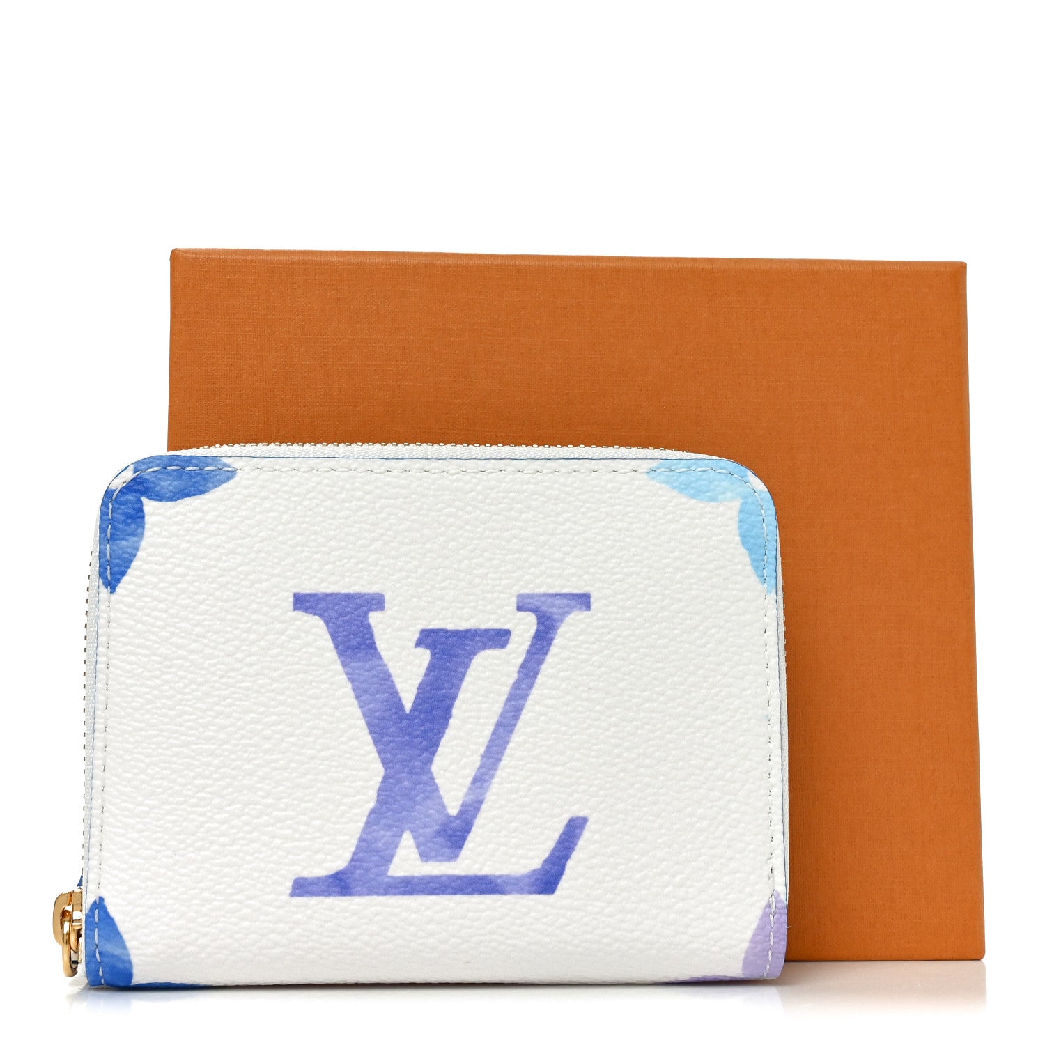 Louis Vuitton Monogram Giant By The Pool Zippy Coin Purse Blue 7 of 7