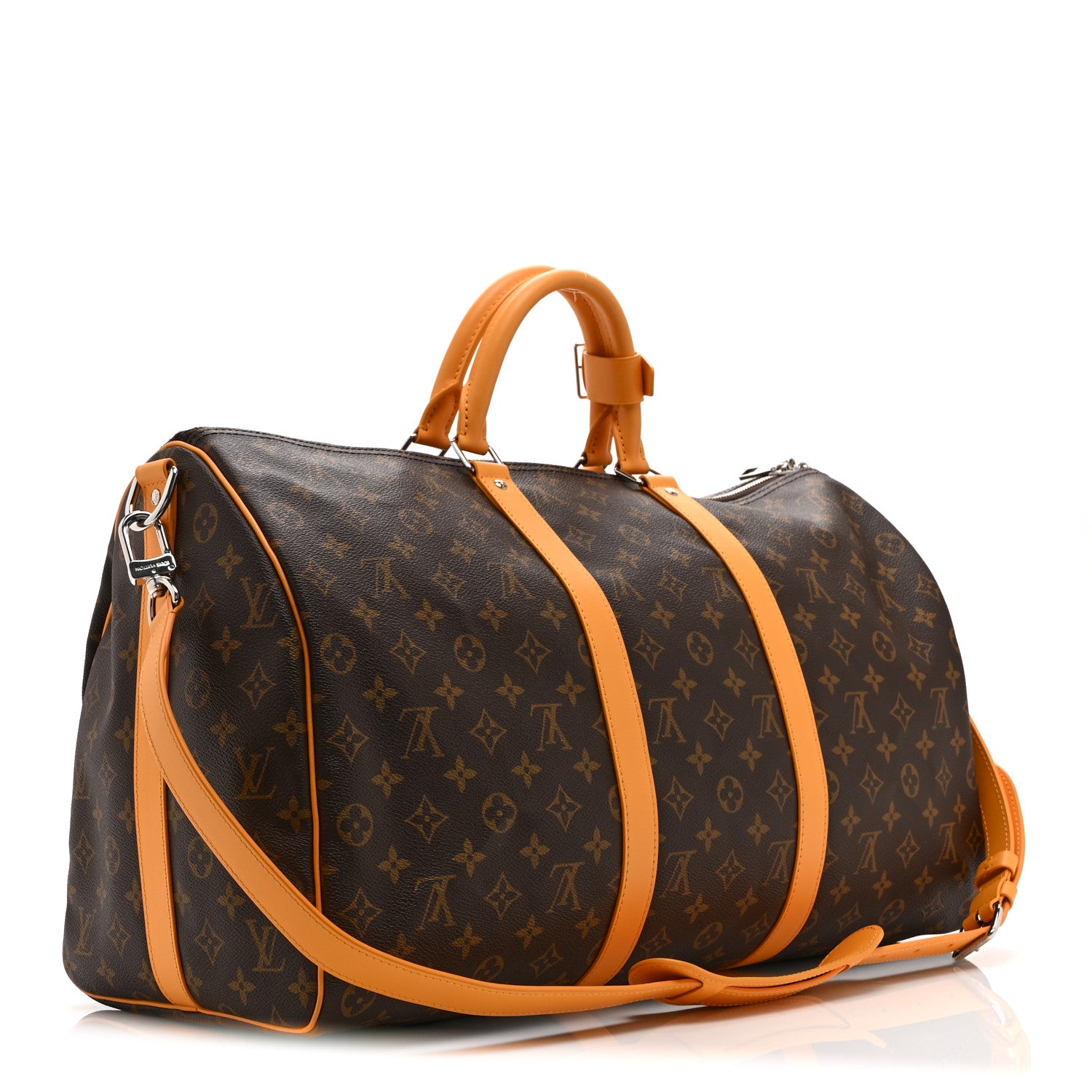 Louis Vuitton Monogram Macassar Keepall Bandouliere 50 Safran Yellow 2 of 8