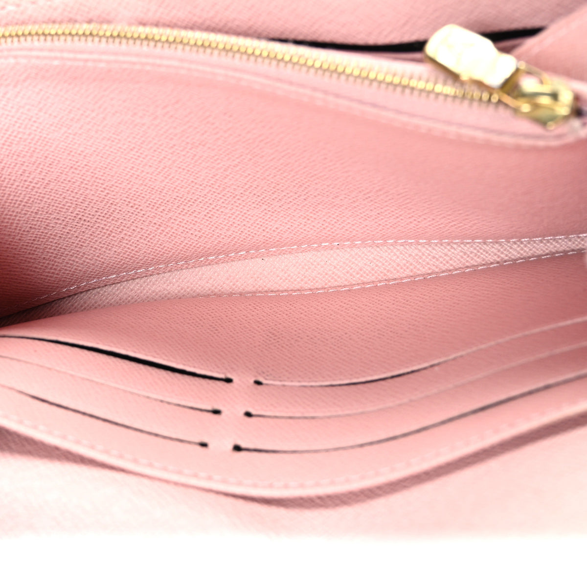 Louis Vuitton Damier Ebene Sarah Wallet NM Rose Ballerine 5 of 10