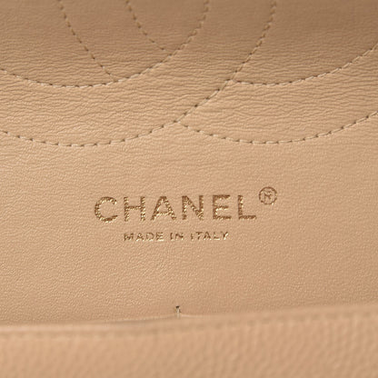 Chanel Caviar Quilted Jumbo Double Flap Beige Clair 5 of 8