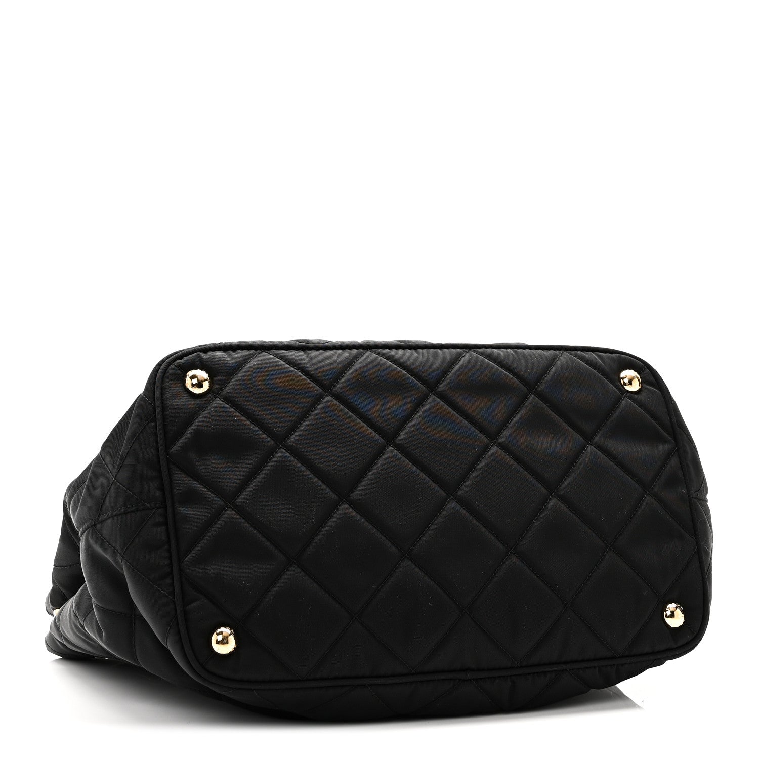 Prada Nylon Tessuto Impuntu Quilted Tote Black 4 of 9