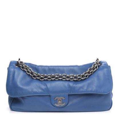 Chanel Lambskin Soft and Chain Large Flap Blue 1 of 11