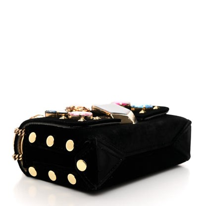 Jimmy Choo Velvet Lockett Petite Shoulder Bag Black 4 of 10
