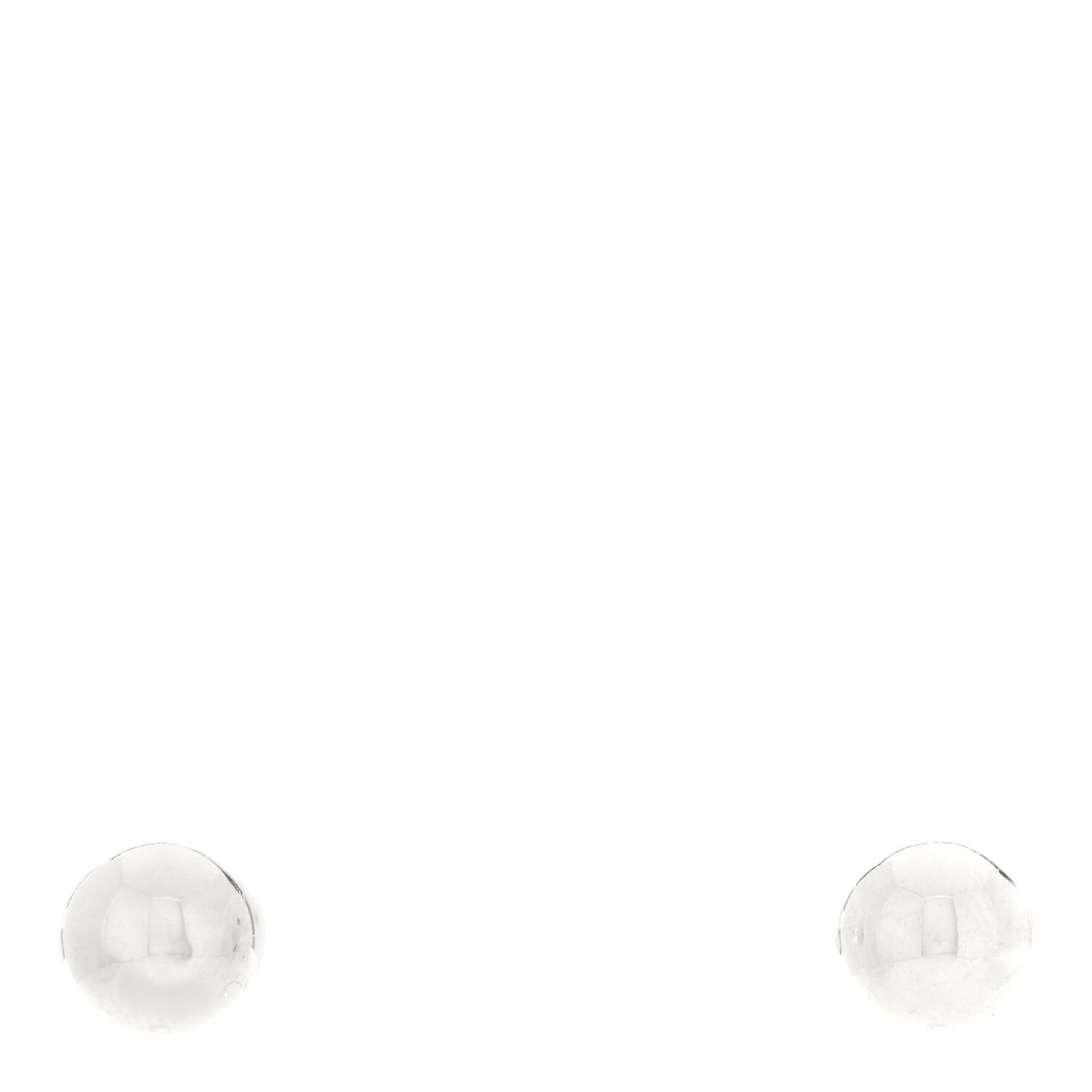 Tiffany Sterling Silver 8mm Hardwear Ball Earrings 1 of 5