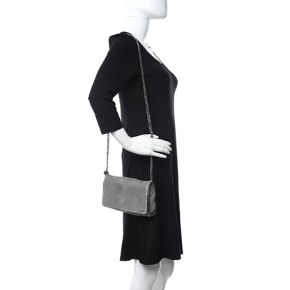 Stella McCartney Shaggy Deer Falabella Crossbody Bag Light Grey 2 of 10