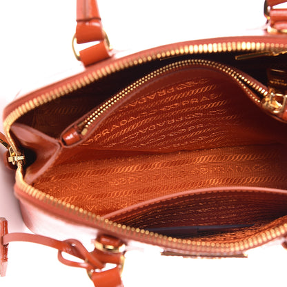 Prada Saffiano Vernice Small Promenade Tote Arancio 5 of 10