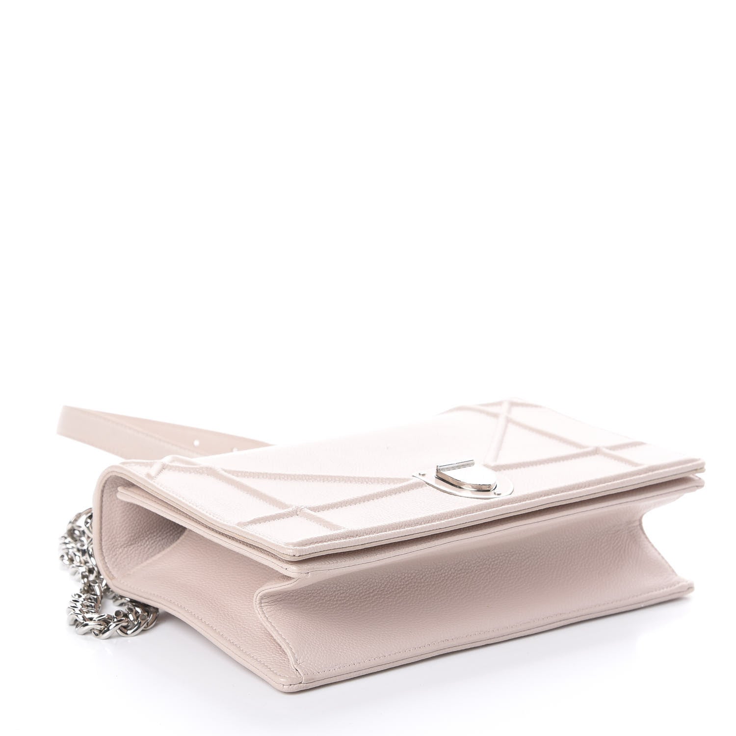 Christian Dior Grained Calfskin Cannage Medium Diorama Flap Bag Rose Poudre 4 of 9