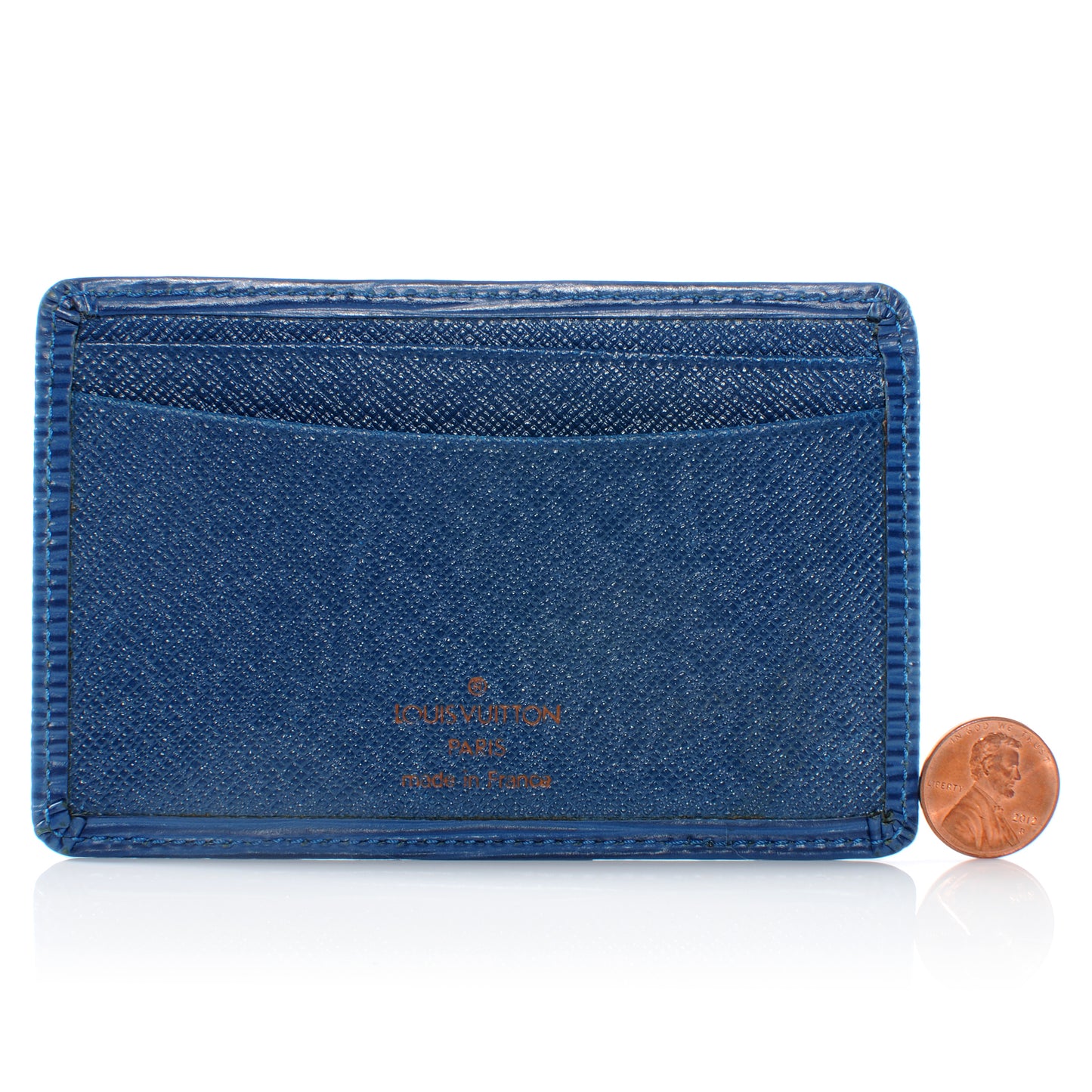 Epi Card Holder Blue