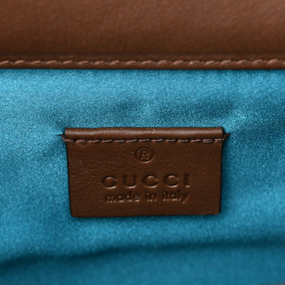 Gucci Velvet Moon Calfskin Crystal GG Monogram Small Dionysus Shoulder Bag Brown Vintage Cocoa Black Diamond 6 of 10