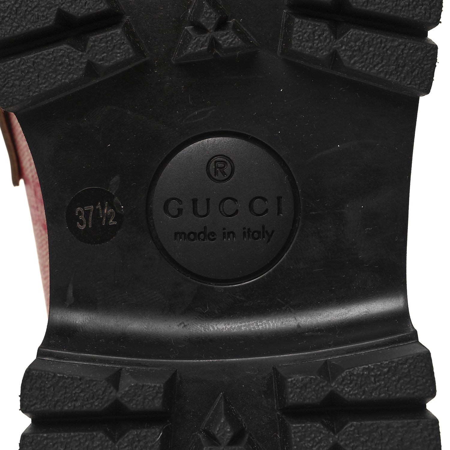 Gucci GG Supreme Monogram Cordovan Lux Womens Harald Horsebit 25mm Platform Loafers 37.5 Beige Hibiscus Red 6 of 9
