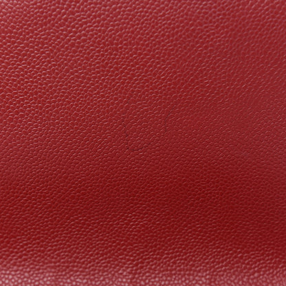 Chanel Caviar Quilted Jumbo Single Flap Red 11 of 14