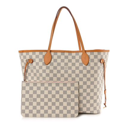 Louis Vuitton Damier Azur Neo Neverfull MM Rose Ballerine 3 of 11